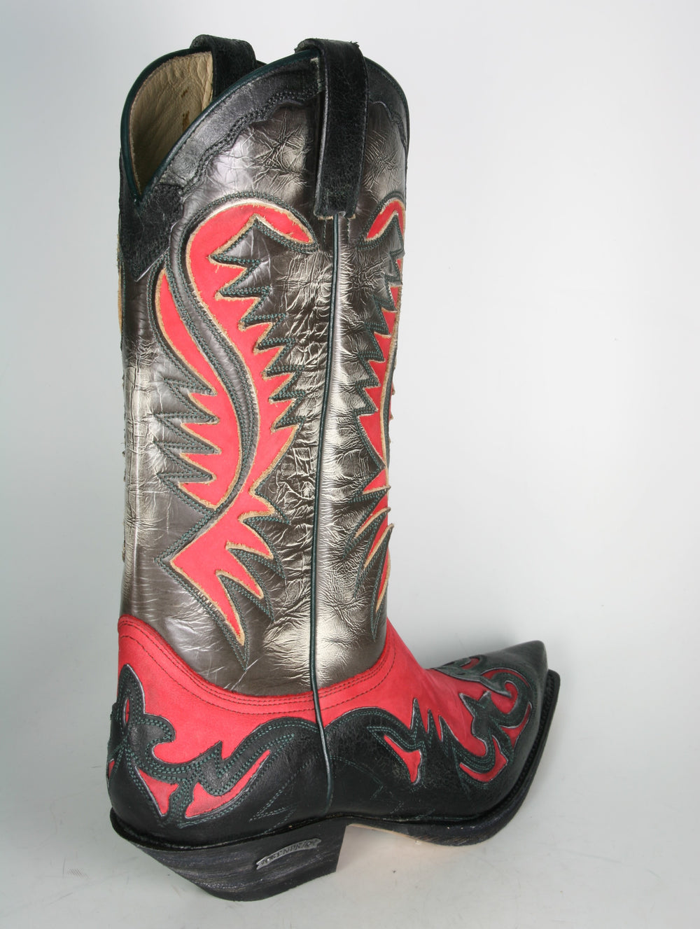 6480 Sendra Cowboy Boots Barbados Negro N. Rojo