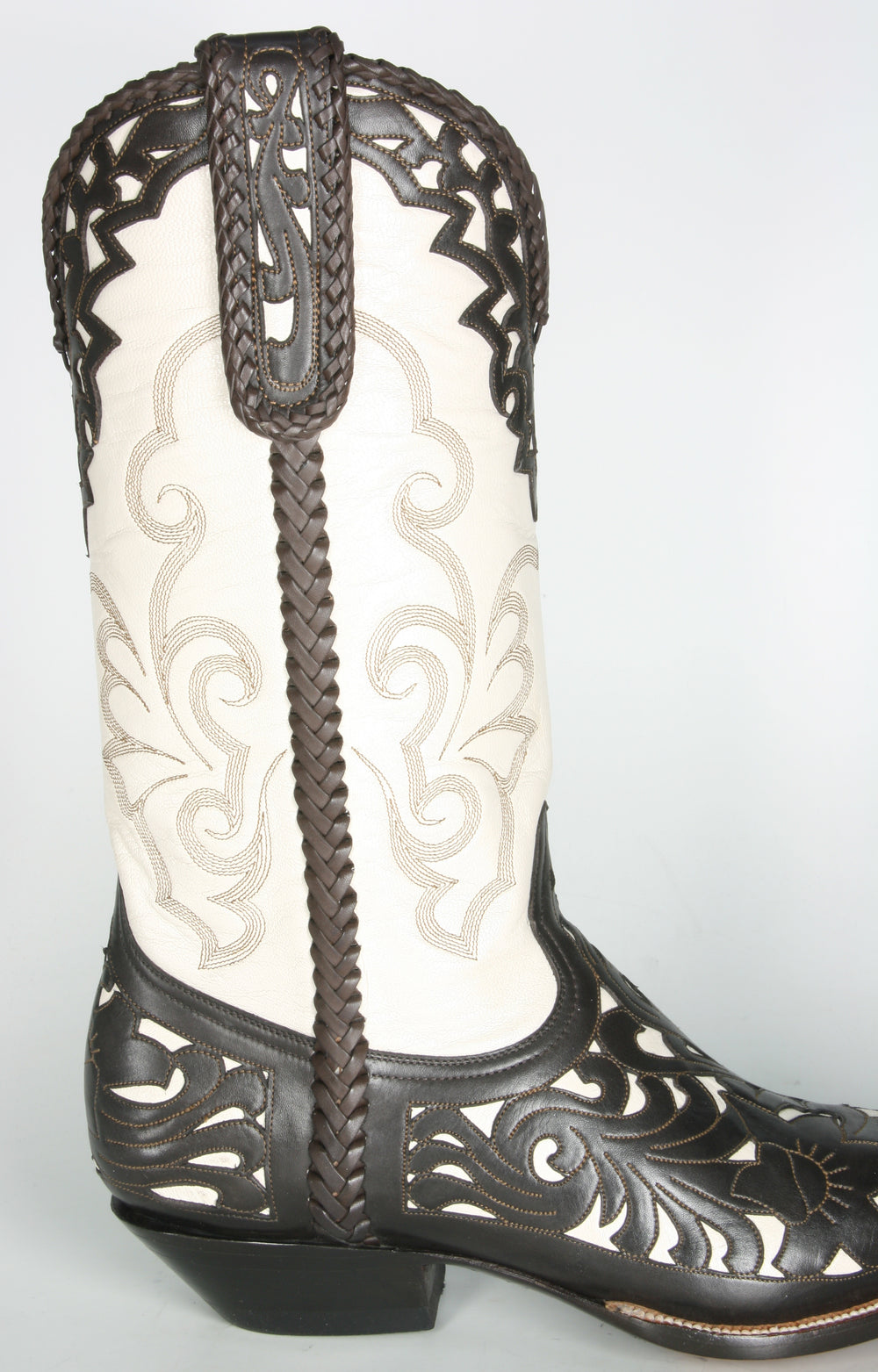 3702 Don Quijote Cowboy Boots Floral Brown