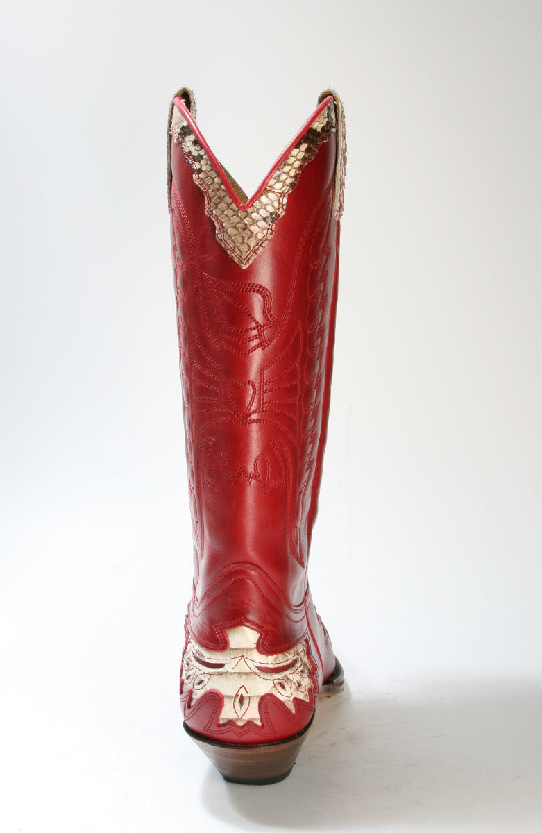 7106 Sendra Boots Cowboy boots Ciclon Rojo Python Nat