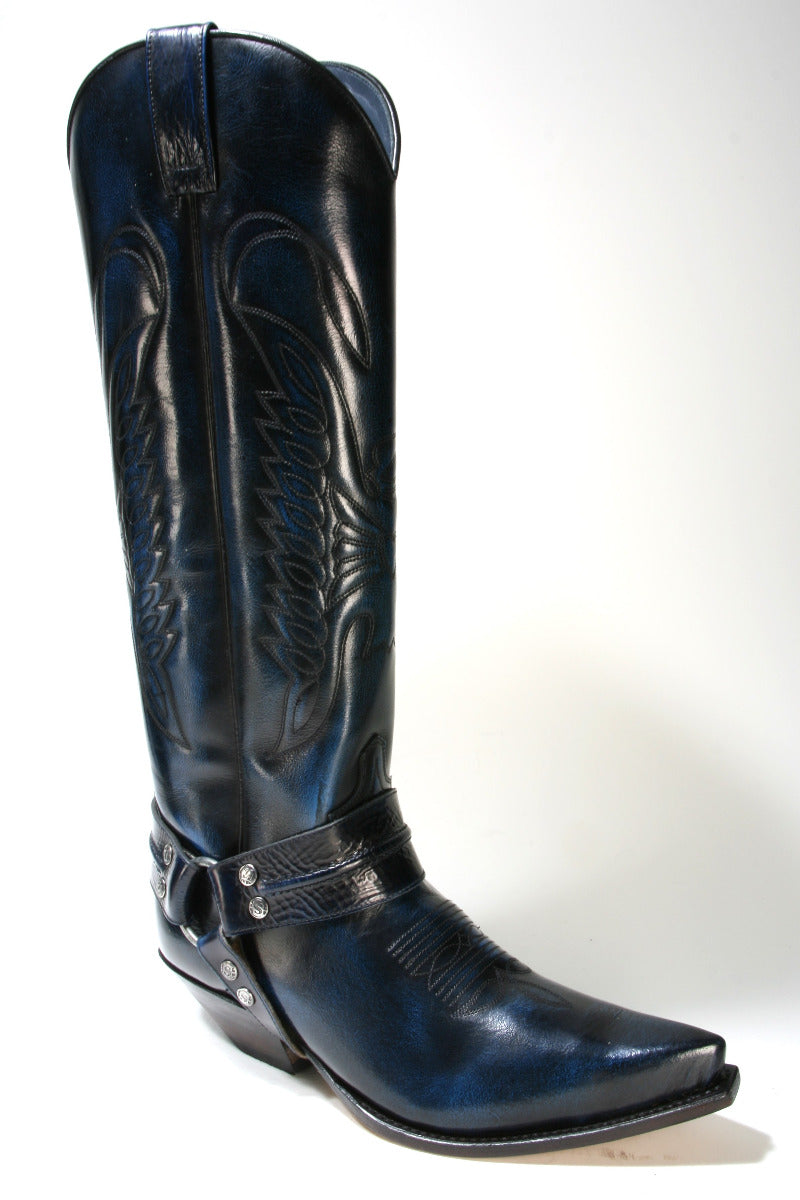 7167 Sendra Cowboystiefel Hochschaft Hurricane Azul