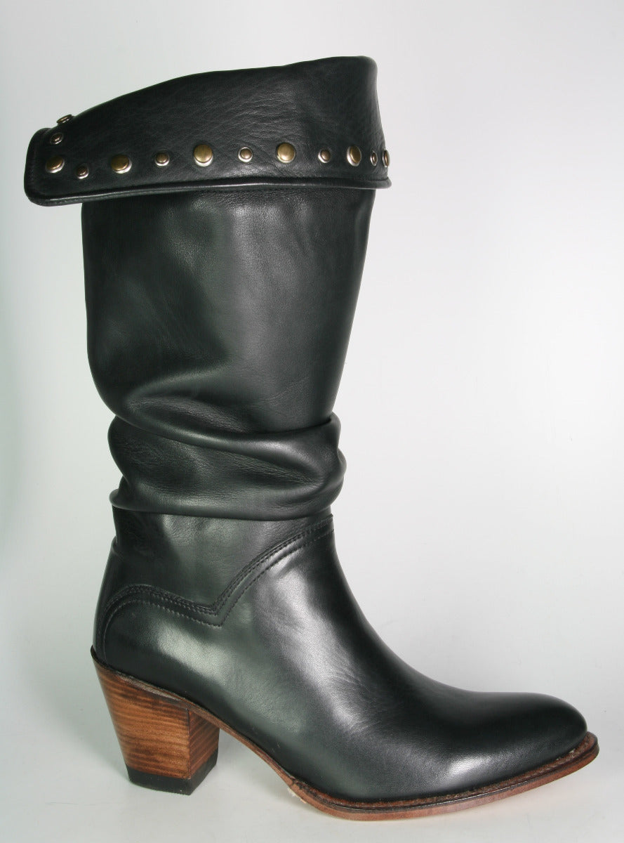 7219 Sendra Stiefel Newf Bartolo Negro Nieten