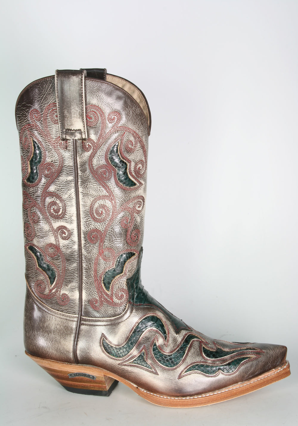 7428 Sendra cowboy boots Hurricane Marfil Python