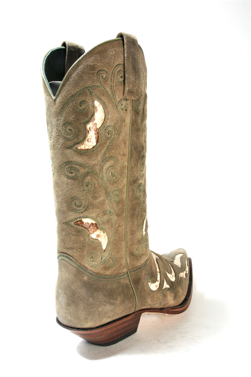 7428 Sendra cowboy boots Old Martens Corda Python Natural