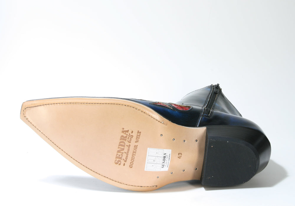 7482 Sendra Boots JAVI Denver Azul Python Rojo