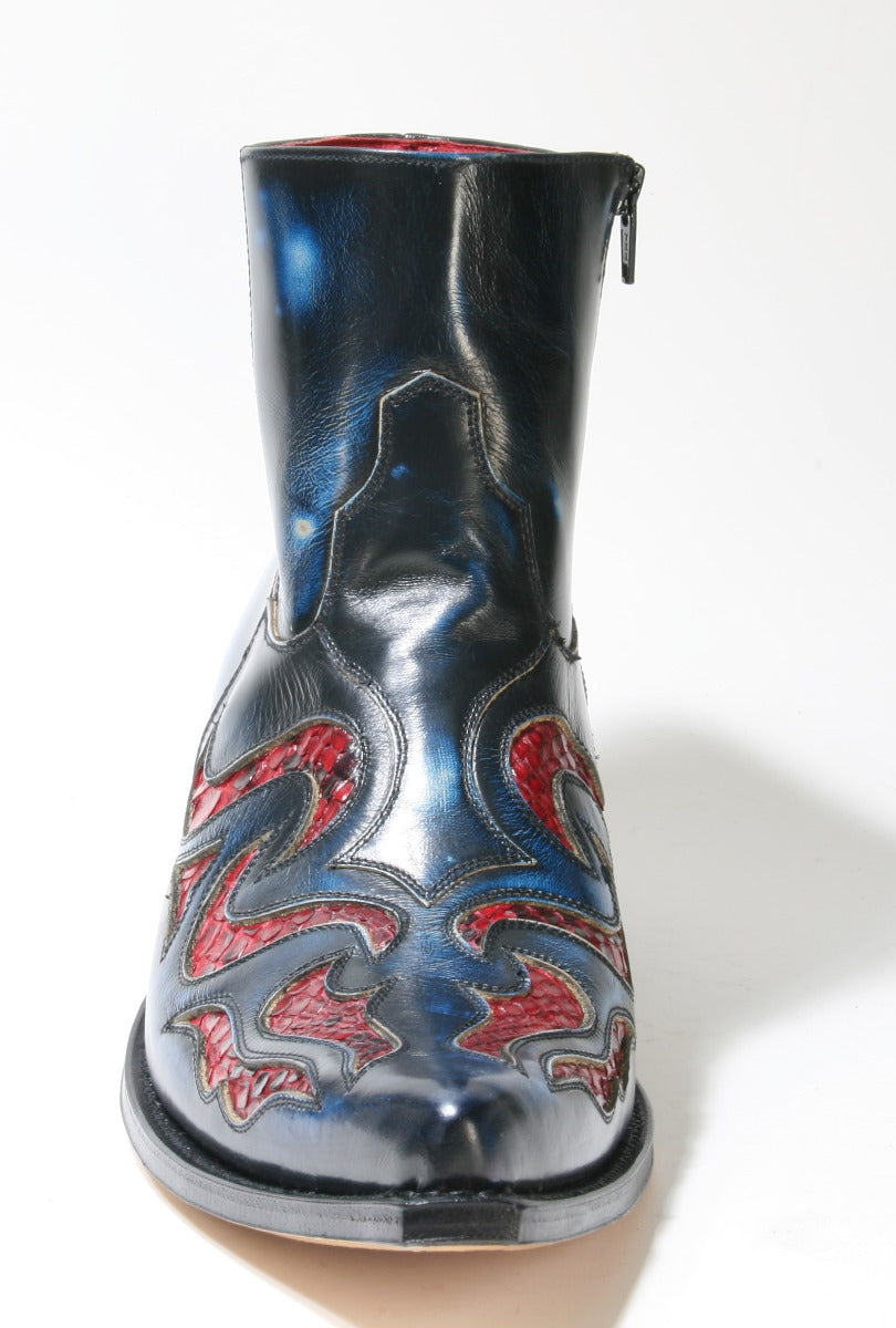 7482 Sendra Boots JAVI Denver Azul Python Rojo