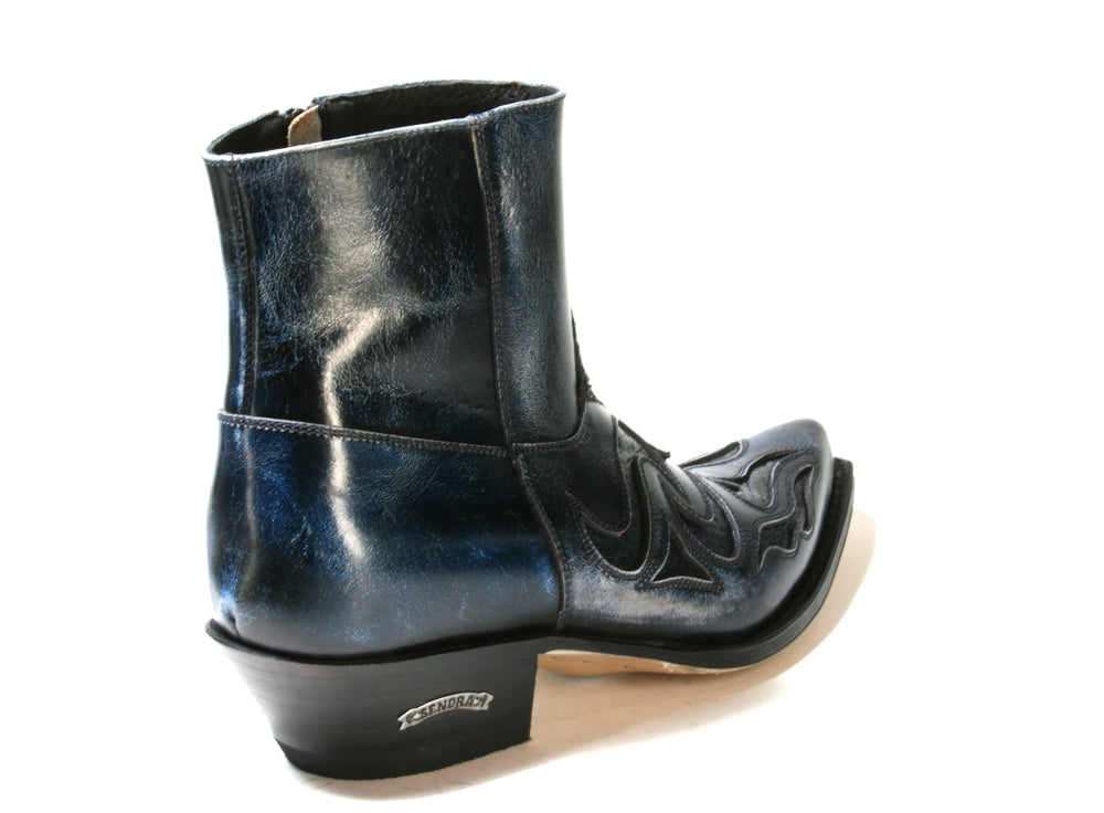 7482 Sendra ankle boots JAVI Denver Azul Dark Dirty Python