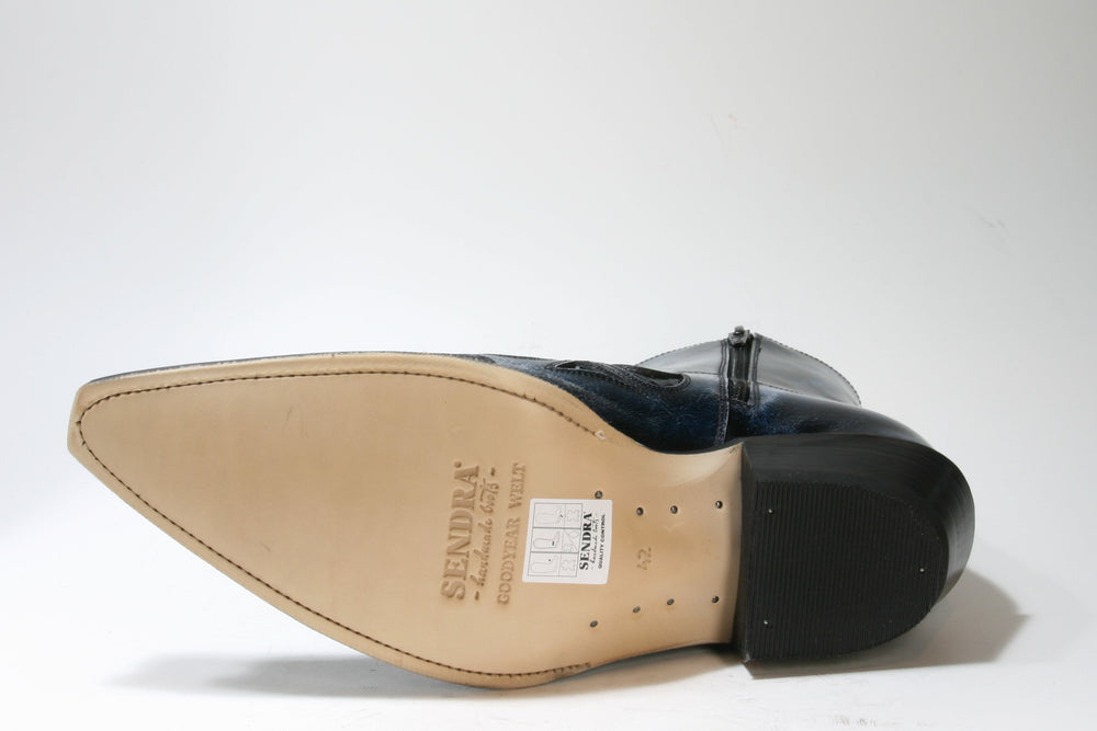 7482 Sendra ankle boots JAVI Denver Azul Dark Dirty Python