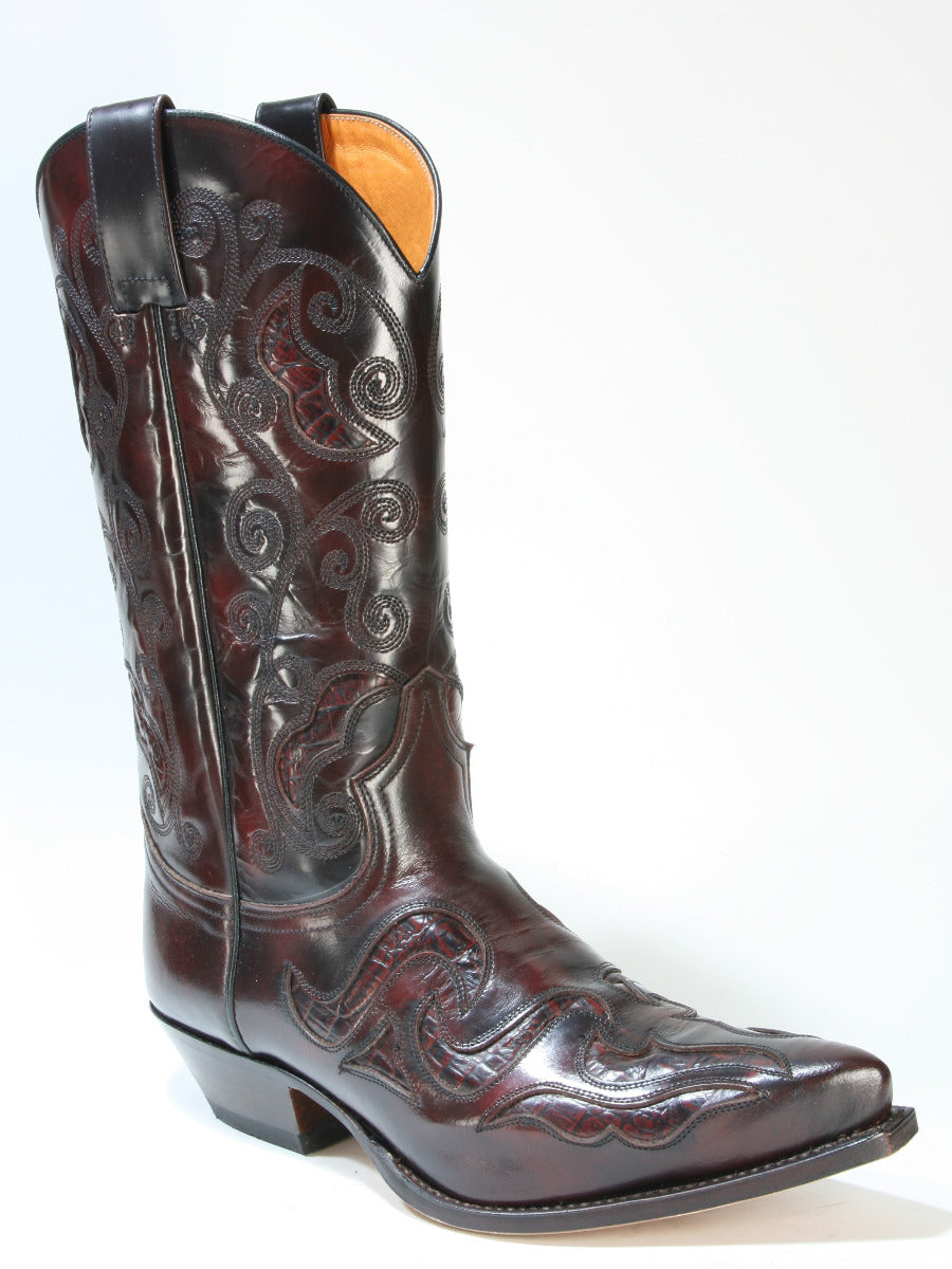 7490 Sendra Cowboystiefel Flor. Fuchsia Coco Flora