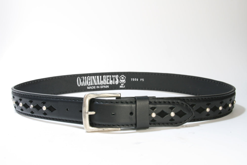 7508 Ledergürtel Black