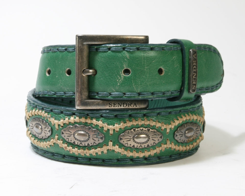 7606 Sendra Gürtel Coyote Raspado Verde