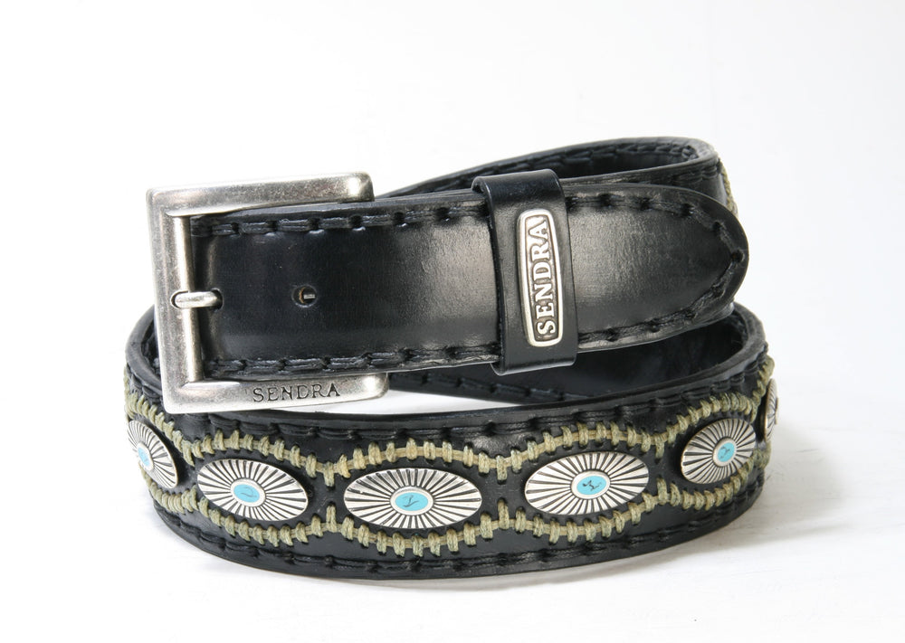 7608 Sendra Gürtel Negro Türkis