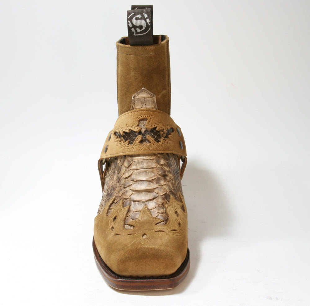 7811 Sendra Biker Boots Spr. Chocolate Python Cami