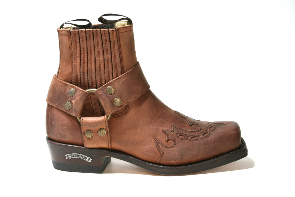 7962 Sendra Boots Bikerboots Spr. 7004 Braun