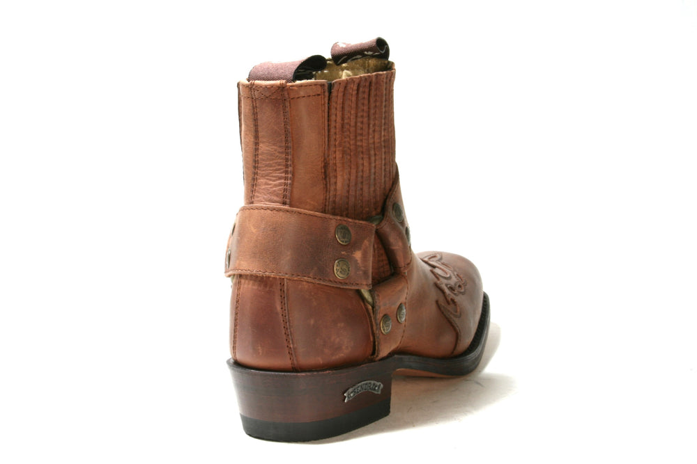 7962 Sendra Boots Bikerboots Spr. 7004 Braun