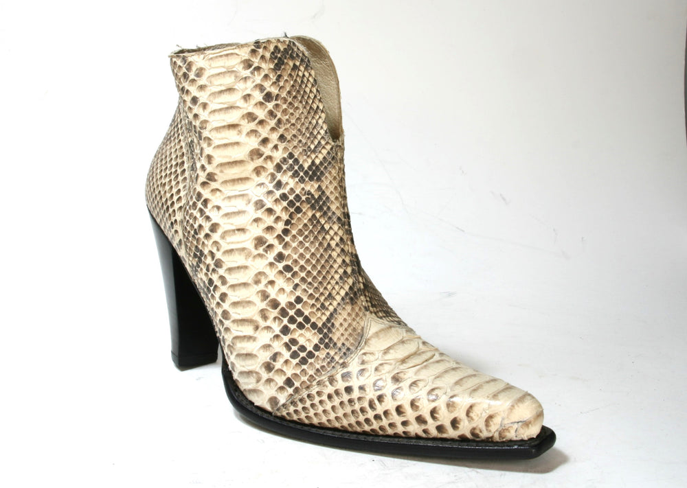 7981 Sendra Stiefelette High Heel Python Natural