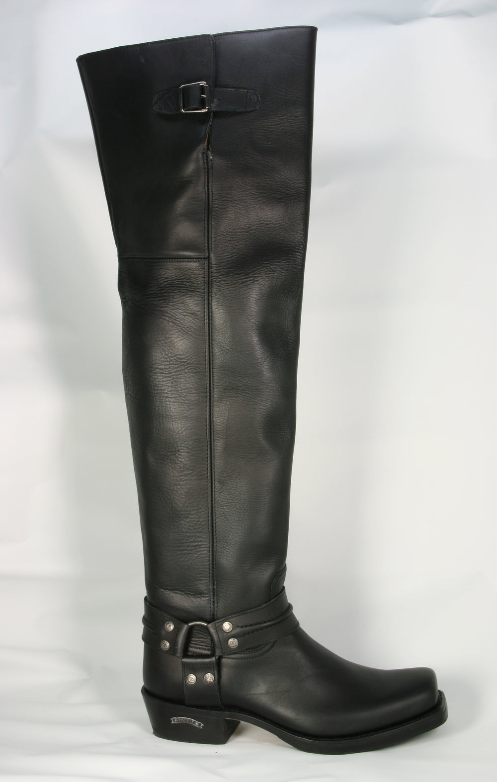 8105 Sendra Bikerboots Overknees Negro
