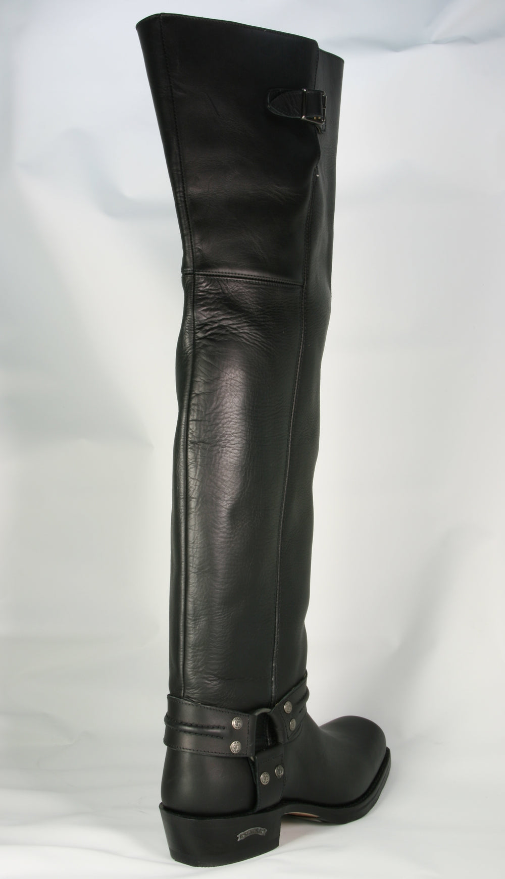 8105 Sendra Bikerboots Overknees Negro