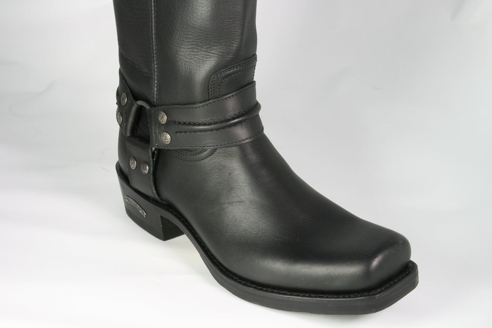 8105 Sendra Bikerboots Overknees Negro