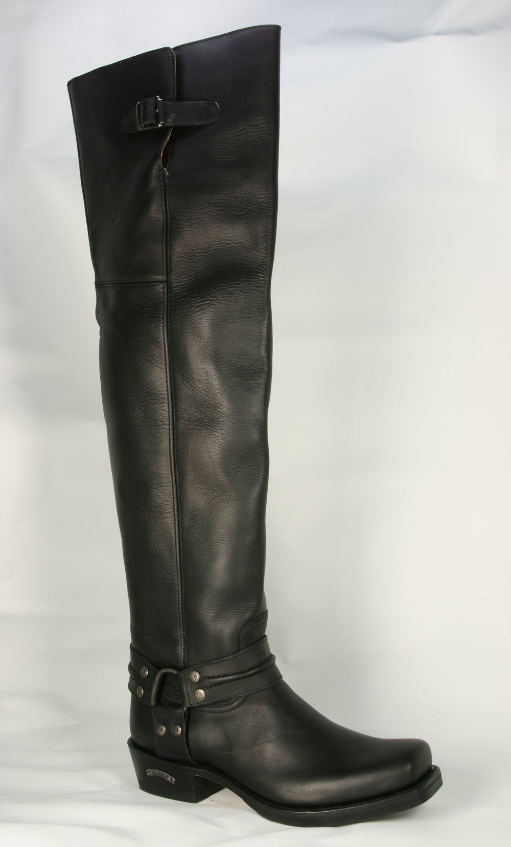 8105 Sendra Bikerboots Overknees Negro