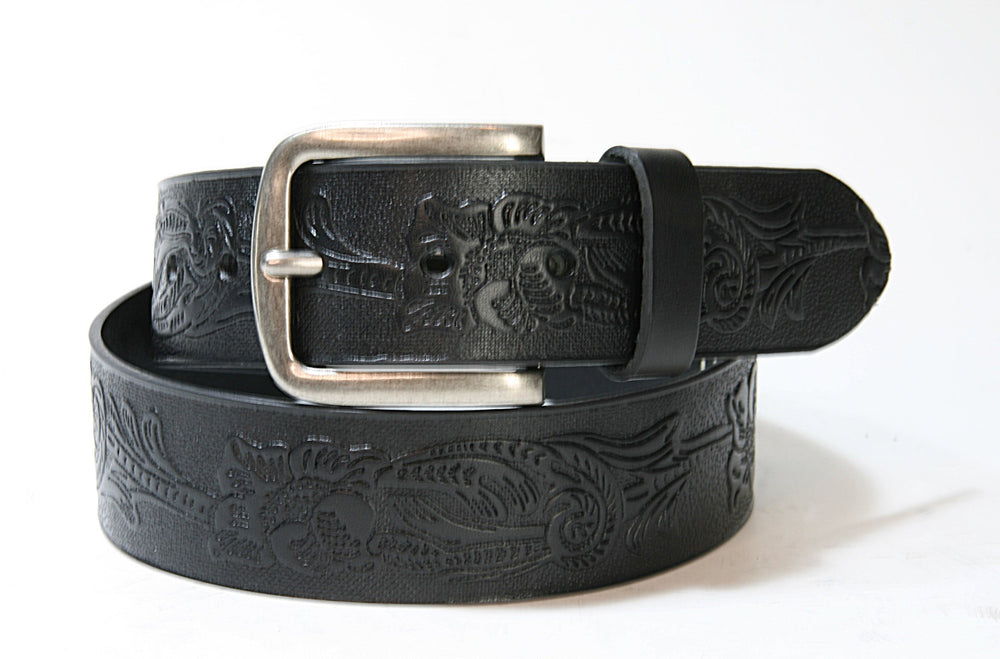 816 Vittozzi Gürtel Black Floral