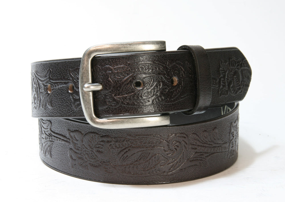 816 Vittozzi Gürtel Brown Floral