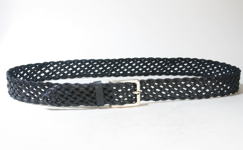 817 Vittozzi braided belt blue