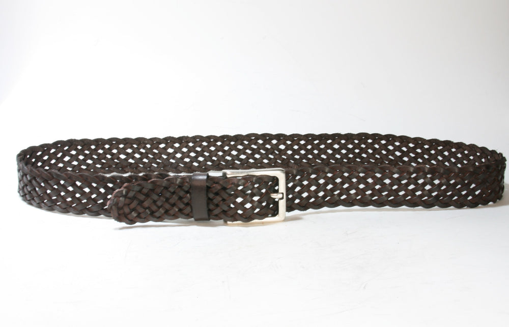 817 Vittozzi braided belt brown