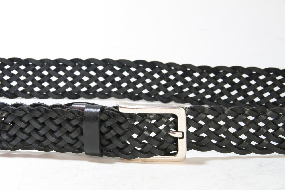 817 Vittozzi braided belt black
