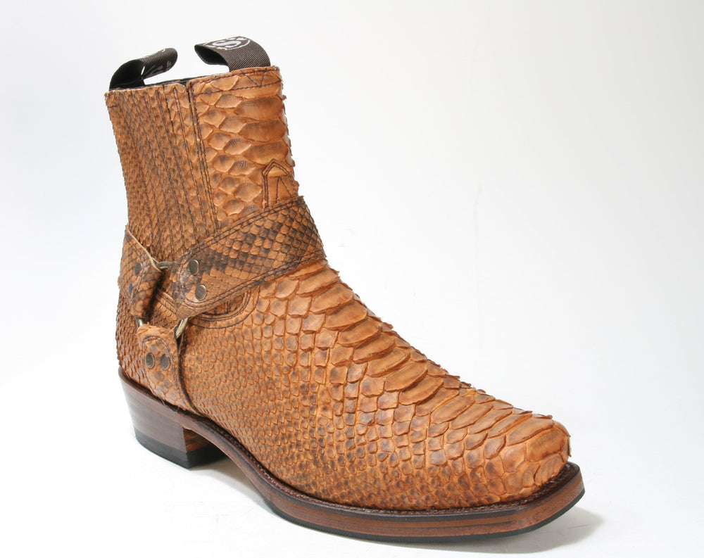 8286 Sendra Boots Python Barr Flyer Cuero Mate