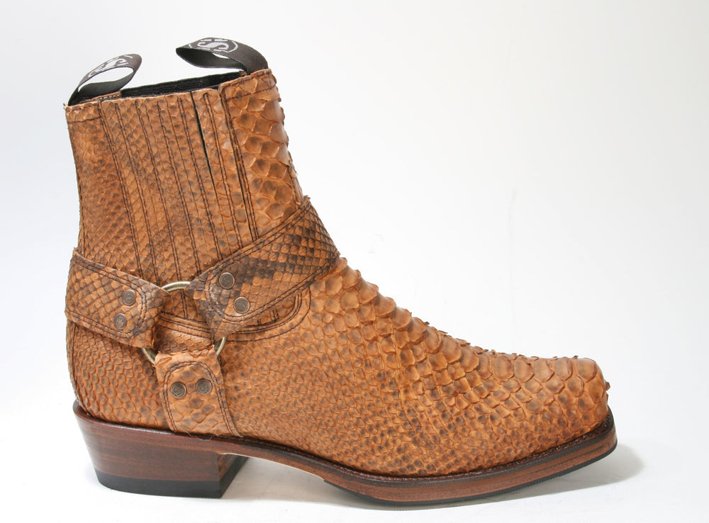 8286 Sendra Boots Python Barr Flyer Cuero Mate