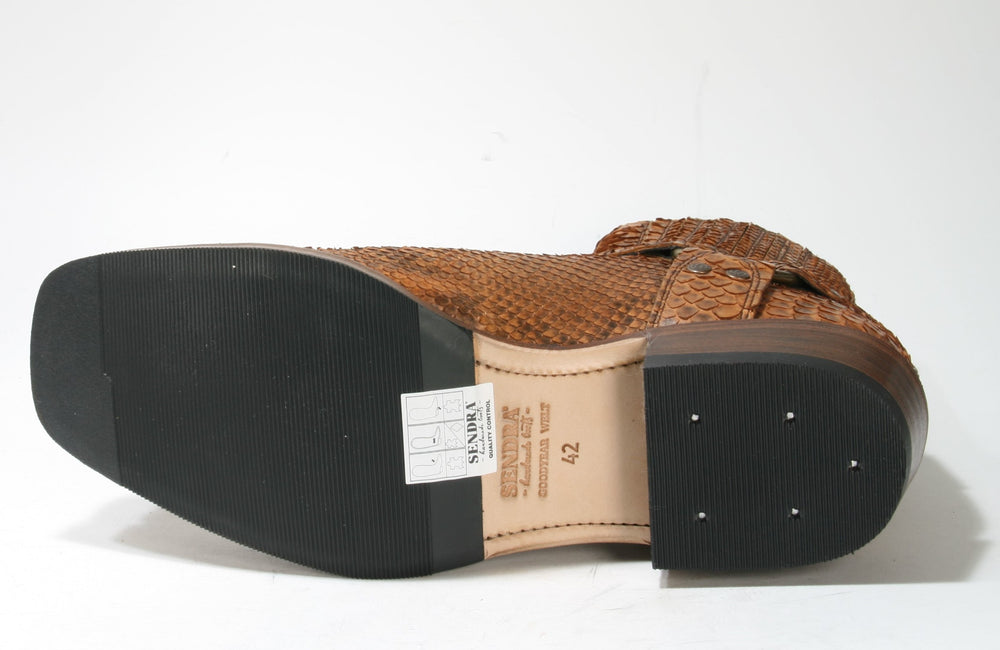 8286 Sendra Boots Python Barr Flyer Cuero Mate