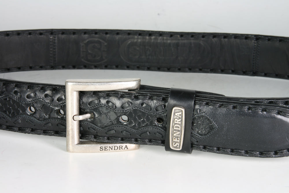8347 Sendra Belt Negro Python Negro