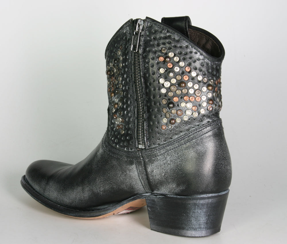 8602 Sendra Ankle boots Buttero Negro Rivets