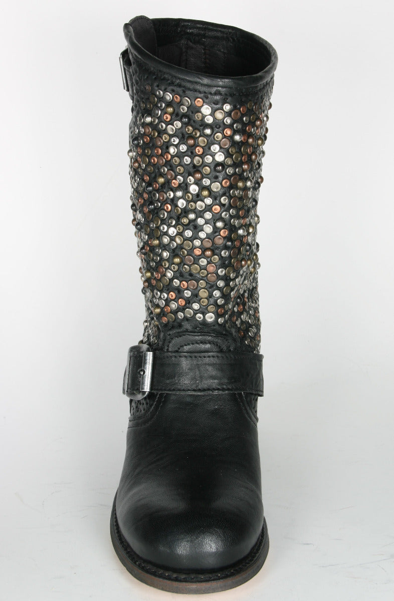 8830 Sendra Engineer Bikerboots Carol Negro mit Nieten