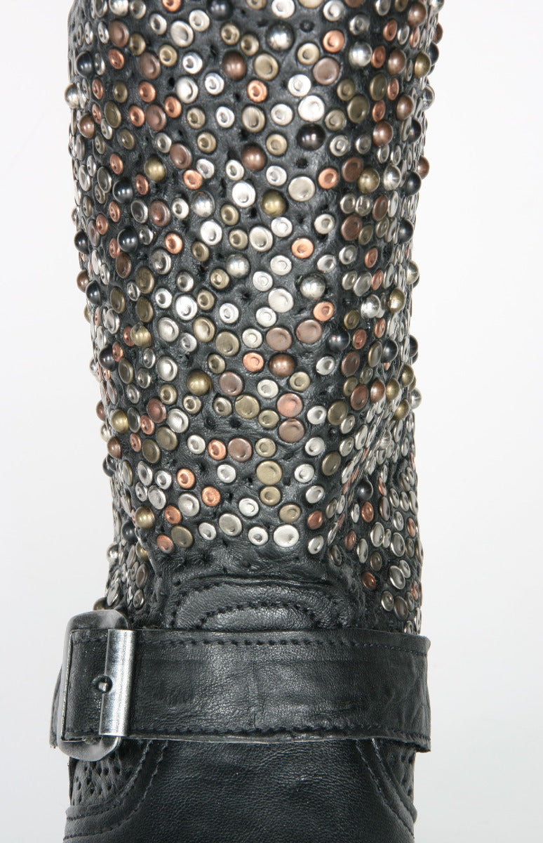 8830 Sendra Engineer Bikerboots Carol Negro mit Nieten