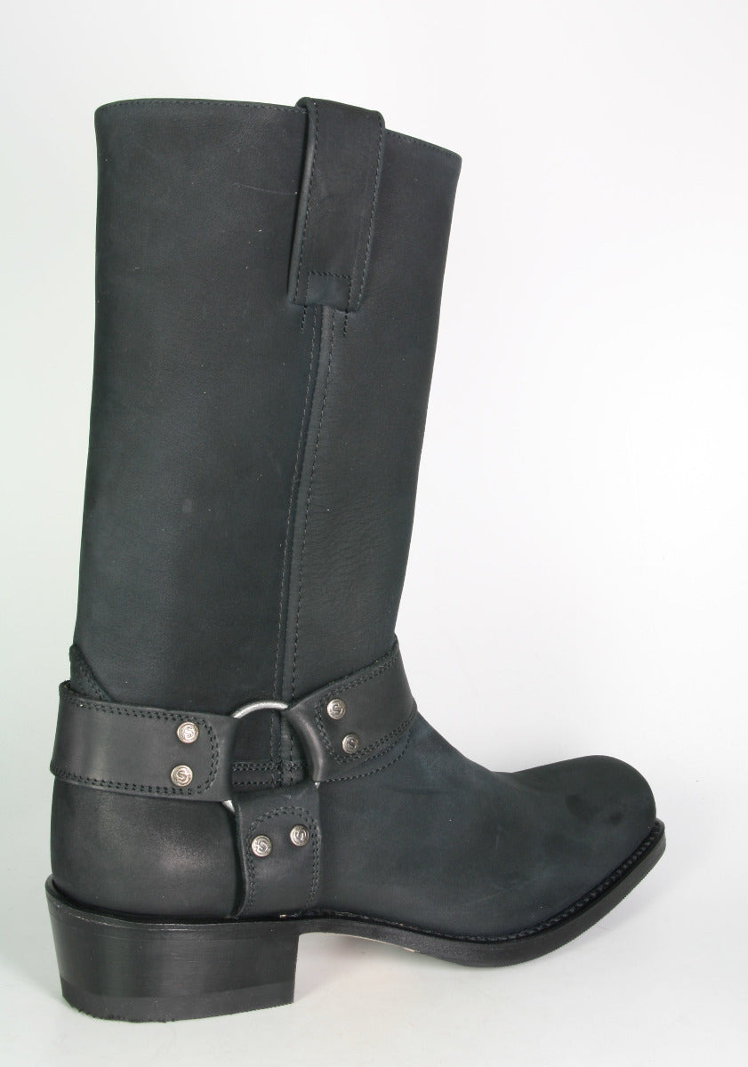 8833 Sendra Biker Boots Nubuck Negro