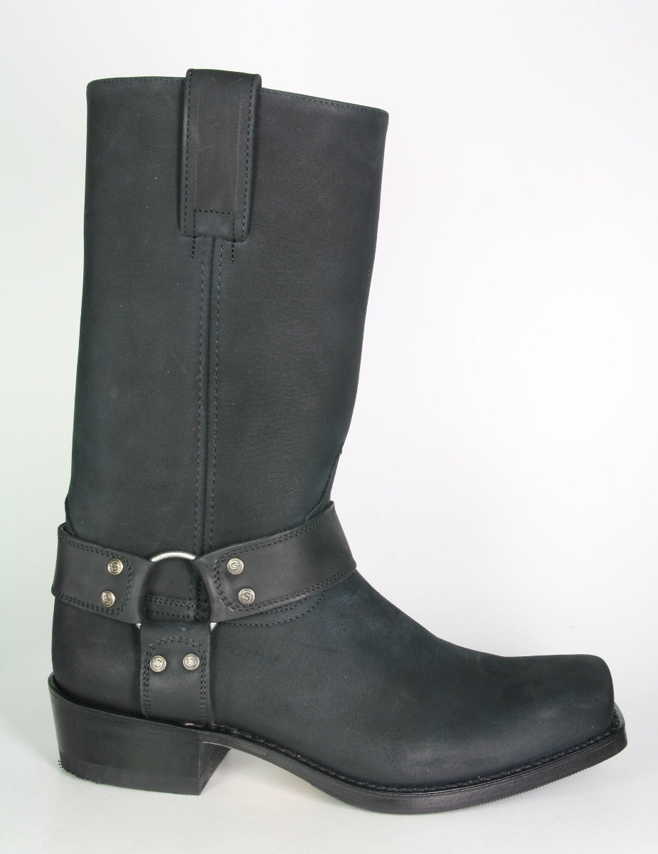 8833 Sendra Biker Boots Nubuck Negro