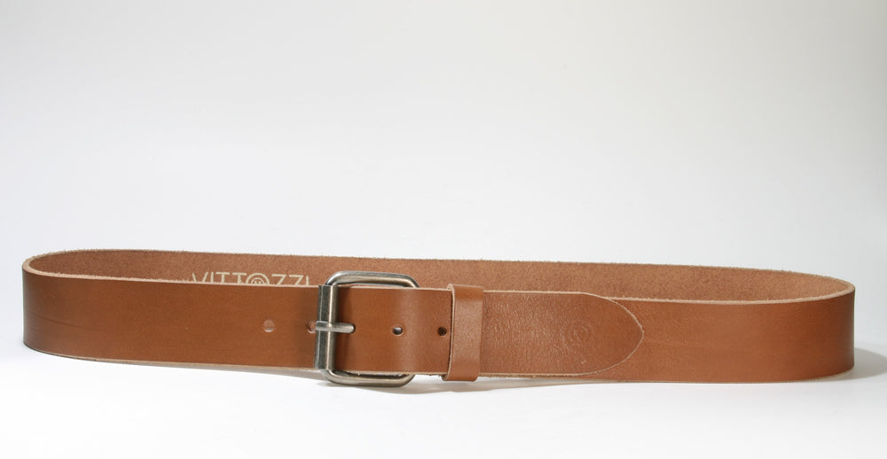 886 Vittozzi leather belt cognac
