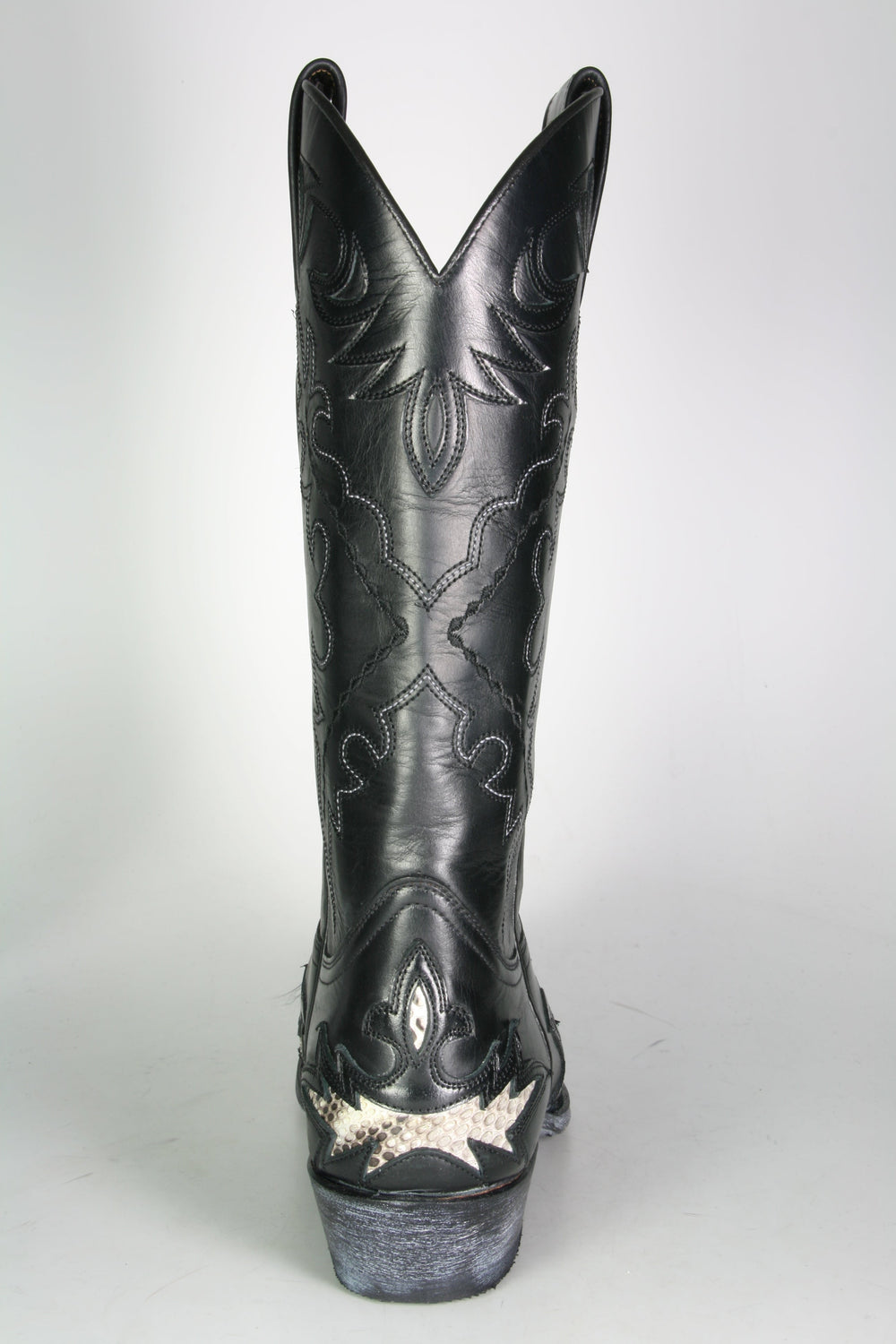 9669 Sendra Cowboy Boots Negro Python Natural