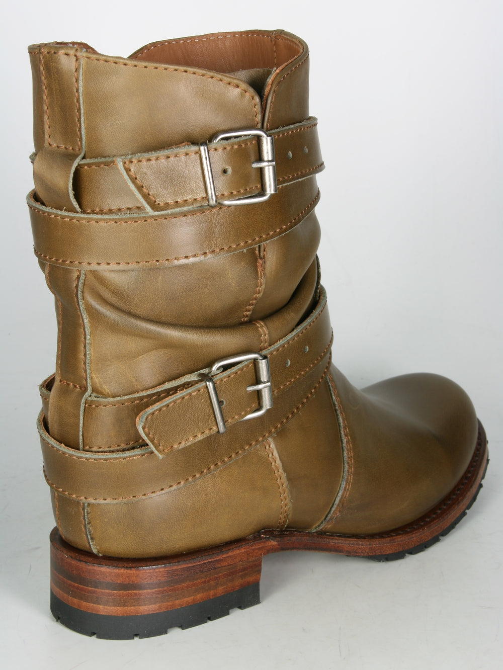 9695 Sendra Bikerboots Kurzsschaft Snowbut Oliva