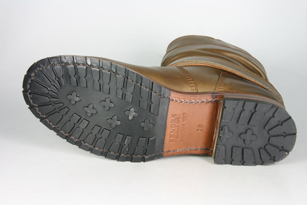 9695 Sendra Bikerboots Kurzsschaft Snowbut Oliva