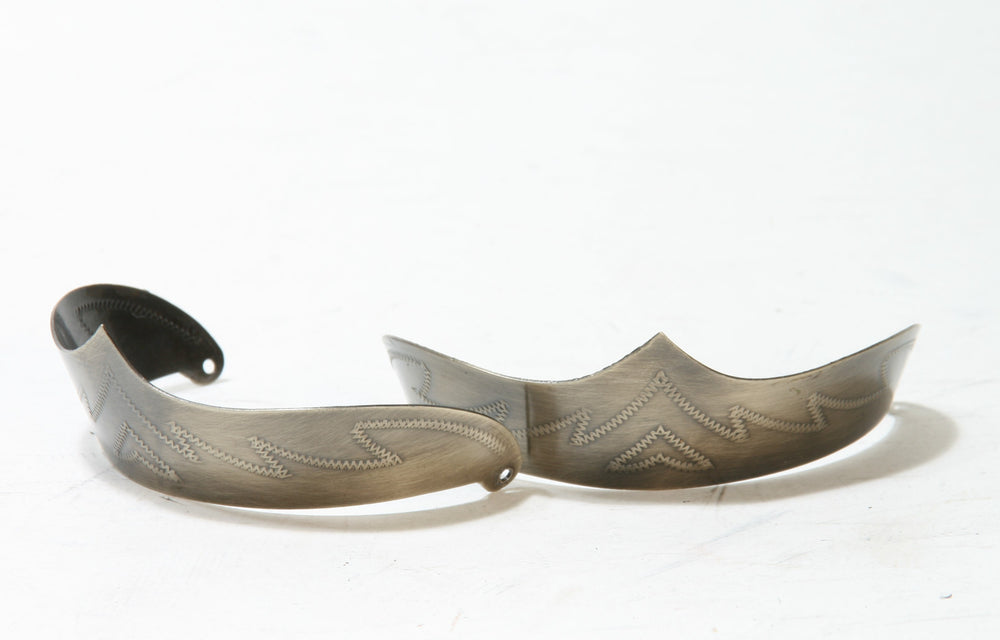 999 Sendra Metall Stiefelhacken Altsilberfarben