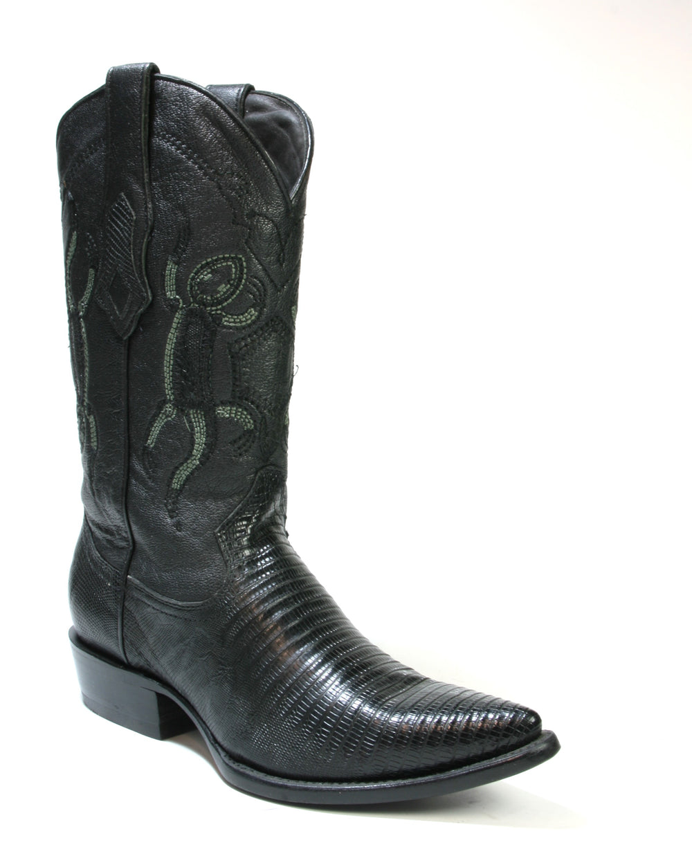 46978 Cuadra Cowboystiefel Echse Black spitz