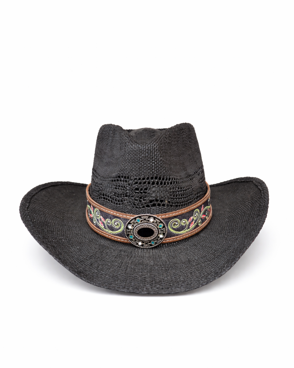 Cowboyhut STARS & STRIPES schwarz