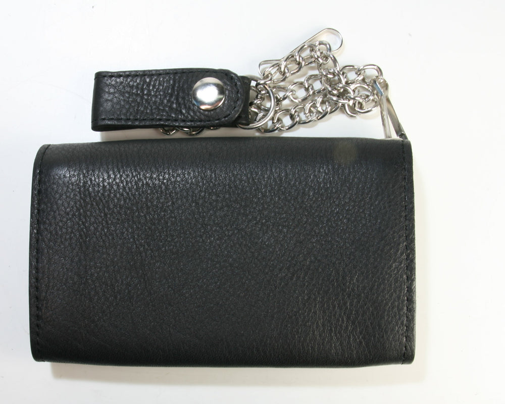 TW28792 Biker wallet, brown with chain