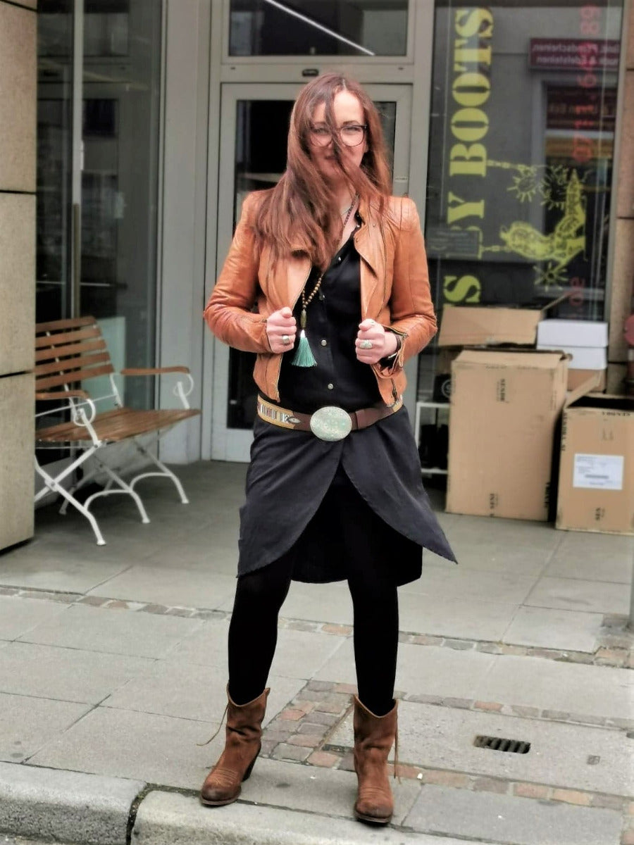 12992 LALY Sendra Boho Boots Serr. Usado Marron