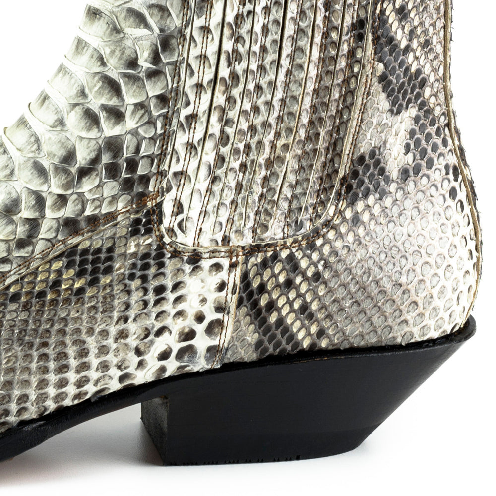 2575 MAYURA Stiefeletten Python Blanco