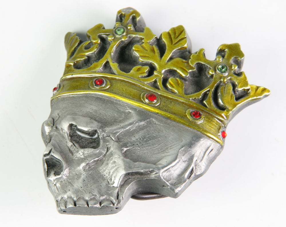 Gürtelschnalle Buckle skull king