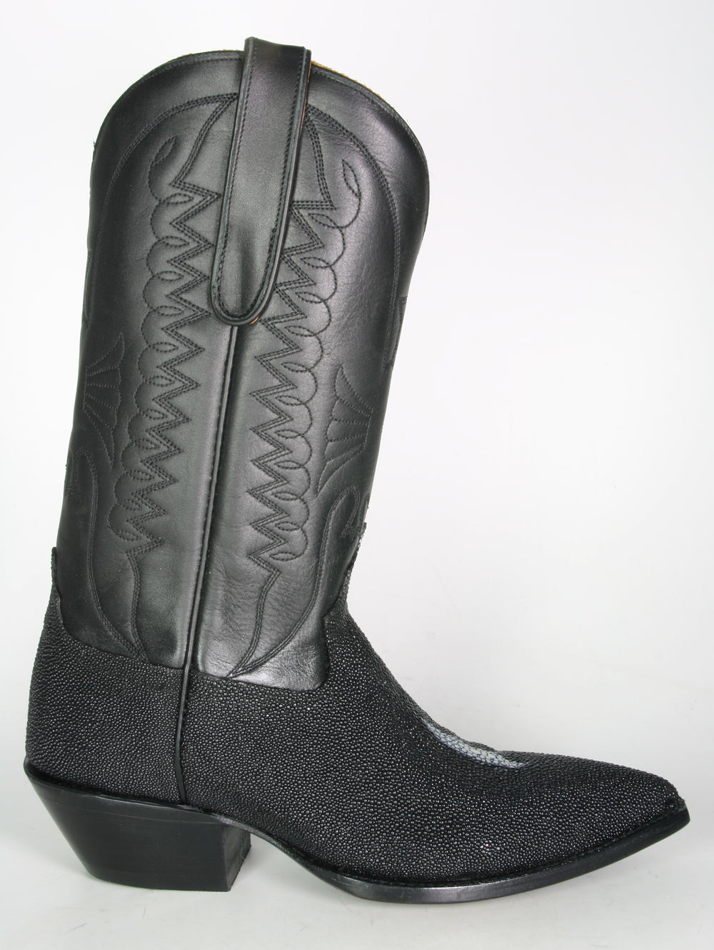 BHD1 Caborca Black cowboy boots Stingray