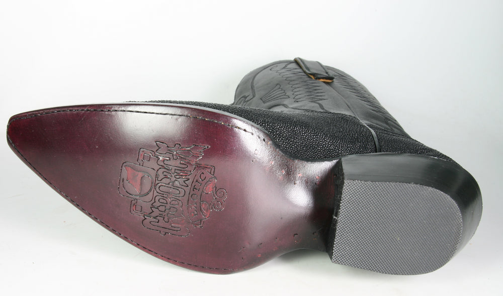 BHD1 Caborca Black cowboy boots Stingray